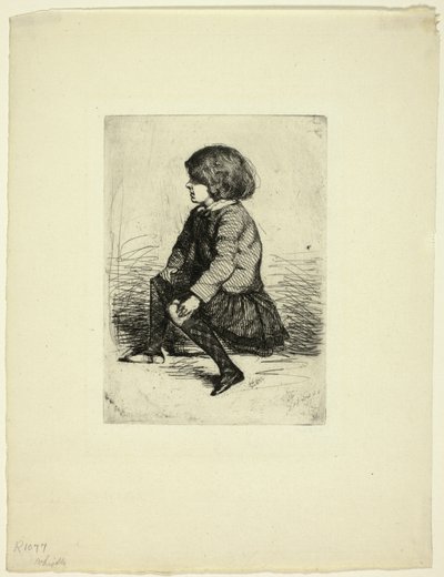 Seymour Haden, Jr, assis - James Abbott McNeill Whistler