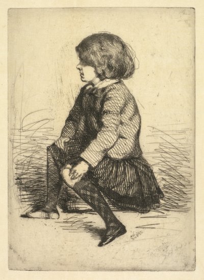 Seymour Haden Jr, assis - James McNeill Whistler