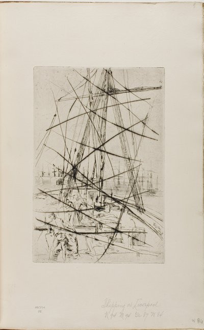 Navires à Liverpool - James Abbott McNeill Whistler