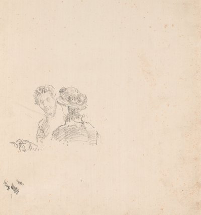 Esquisse : Autoportrait avec Mlle R. Birnie Philip - James McNeill Whistler