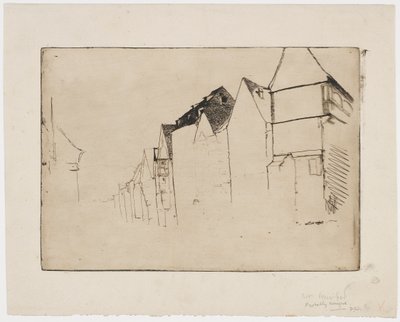 Esquisse de maisons - James Abbott McNeill Whistler