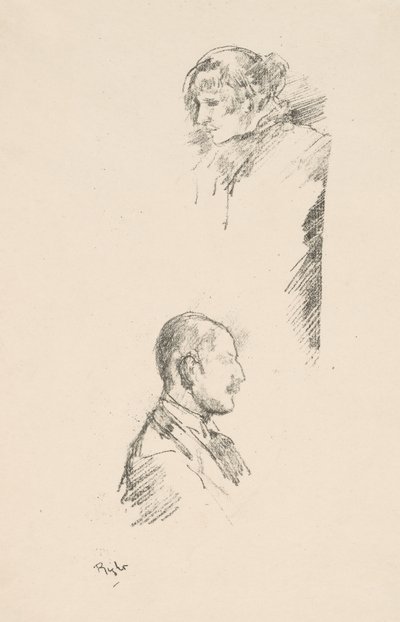 Croquis de Miss Philip et M. A. Studd - James Abbott McNeill Whistler