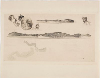 Croquis sur la plaque de l