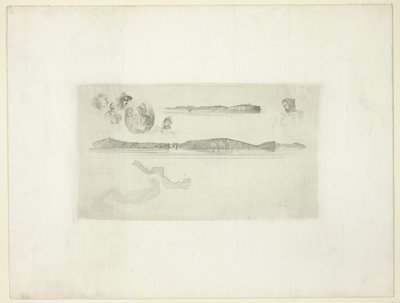 Croquis sur la plaque de l