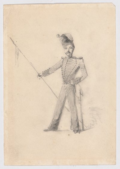 Soldat avec lance - James Abbott McNeill Whistler
