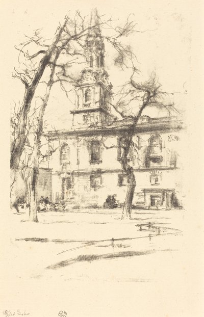 Saint Giles-in-the-Fields - James Abbott McNeill Whistler