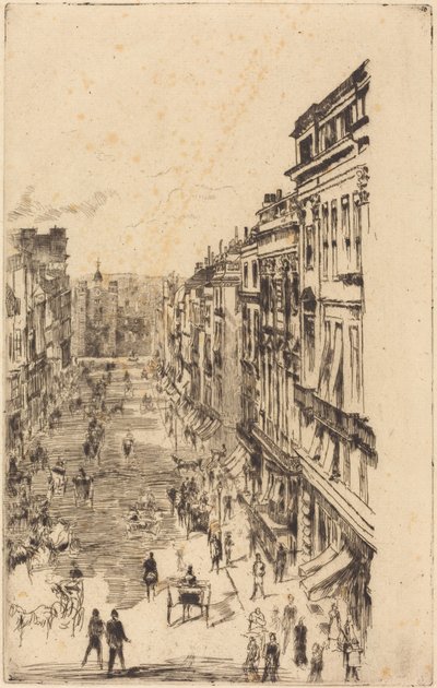 St James's Street - James McNeill Whistler