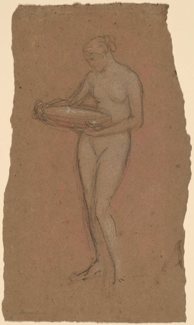 Femme nue debout tenant un bol [recto] - James Abbott McNeill Whistler