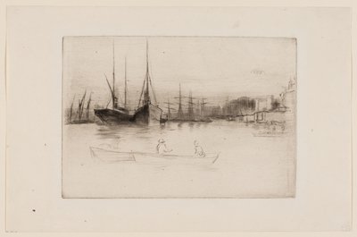 Bateaux à vapeur au large de la tour - James Abbott McNeill Whistler