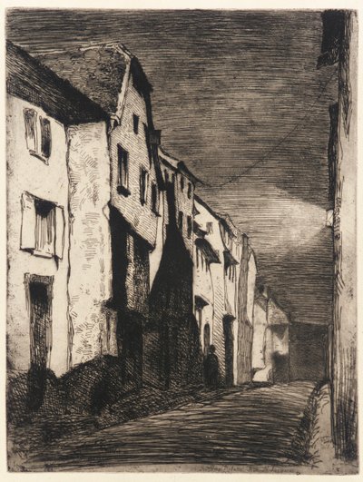 Rue à Saverne - James Abbott McNeill Whistler