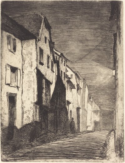 Rue à Saverne - James Abbott McNeill Whistler