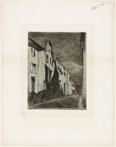 Rue à Saverne - James Abbott McNeill Whistler
