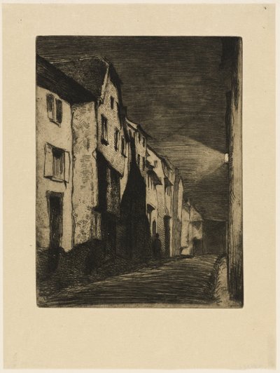 Rue à Saverne - James Abbott McNeill Whistler
