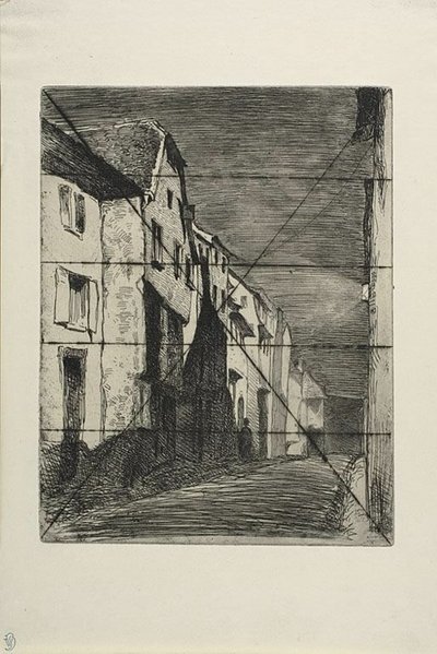 Rue à Saverne - James Abbott McNeill Whistler