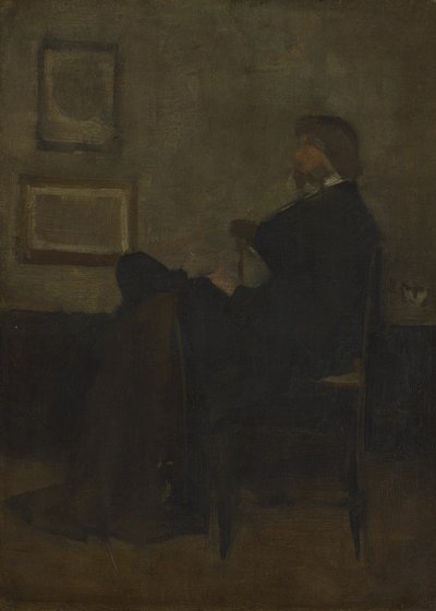 Étude pour "Arrangement en gris et noir, n° 2 : Portrait de Thomas Carlyle" - James McNeill Whistler