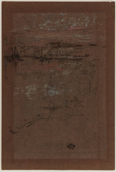 Coucher de soleil, en rouge et brun - James Abbott McNeill Whistler