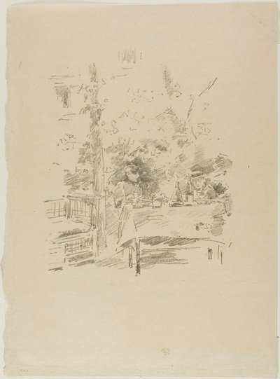 Tête-à-tête in the garden - James McNeill Whistler