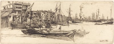 Entrepôts de la Tamise - James Abbott McNeill Whistler