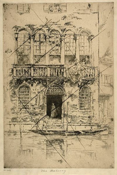 Le balcon - James Abbott McNeill Whistler