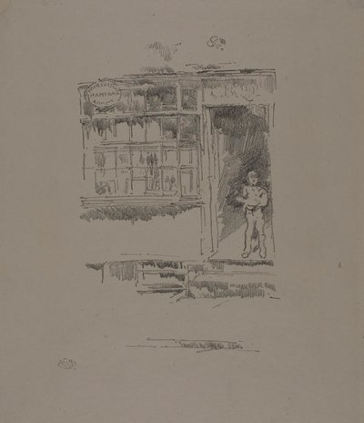 La boutique du barbier dans les Mews - James McNeill Whistler
