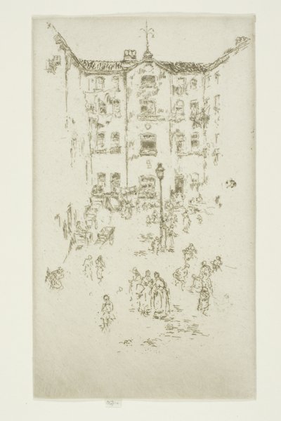 La Cour, Bruxelles - James Abbott McNeill Whistler
