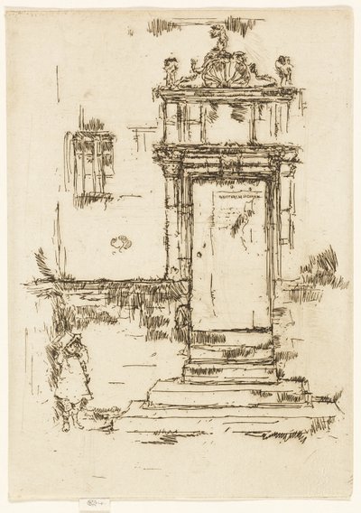 La Porte de la Chapelle, Montrésor - James Abbott McNeill Whistler