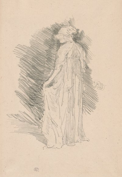 La figure drapée, vue de dos - James Abbott McNeill Whistler