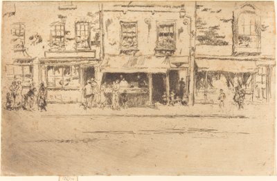 La poissonnerie, Chelsea animée - James Abbott McNeill Whistler