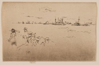 La Flotte : Moniteurs - James Abbott McNeill Whistler