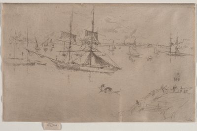 La lagune, midi - James McNeill Whistler