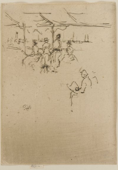 Le débarcadère, vaches - James Abbott McNeill Whistler