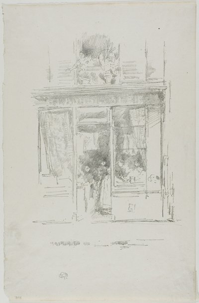 La blanchisseuse : "La Blanchisseuse de la place Dauphine" - James Abbott McNeill Whistler