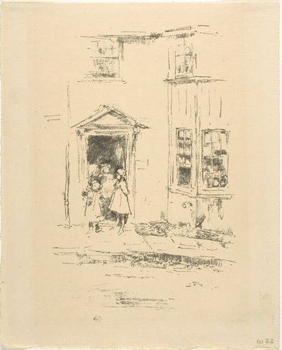 La petite porte, Lyme Regis - James McNeill Whistler