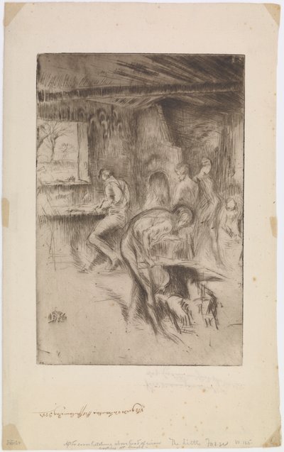 La petite forge, Liverpool - James Abbott McNeill Whistler