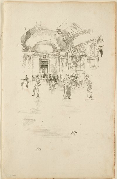 La Grande Galerie, Louvre - James Abbott McNeill Whistler