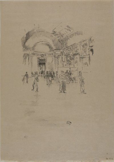 La Grande Galerie, Louvre - James Abbott McNeill Whistler