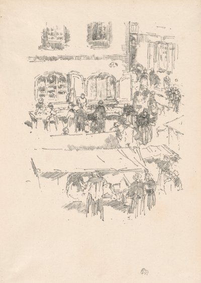 Le Marché, Vitré - James Abbott McNeill Whistler