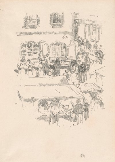 Le Marché, Vitré - James McNeill Whistler