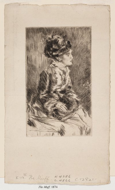 Le manchon - James Abbott McNeill Whistler