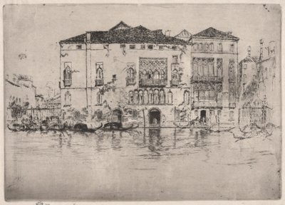 Les Palais, de la Première Série de Venise - James Abbott McNeill Whistler
