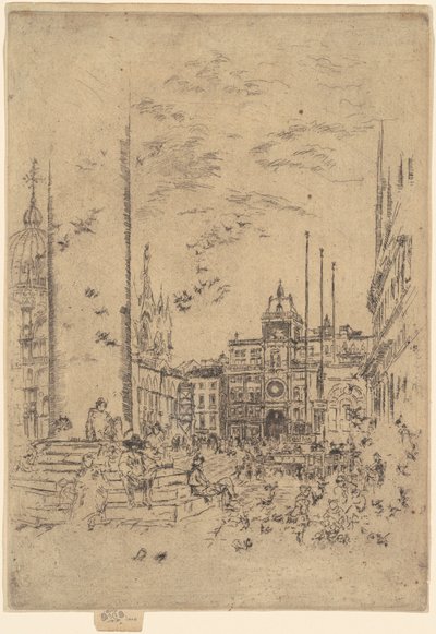La Piazzetta - James Abbott McNeill Whistler