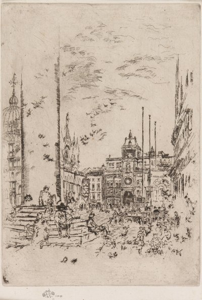 La Piazzetta - James Abbott McNeill Whistler