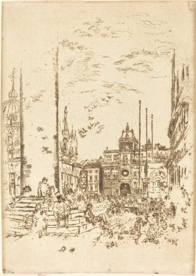 La Piazzetta - James Abbott McNeill Whistler