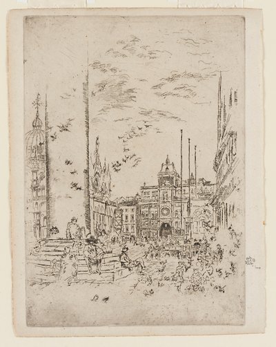 La Piazzetta - James Abbott McNeill Whistler