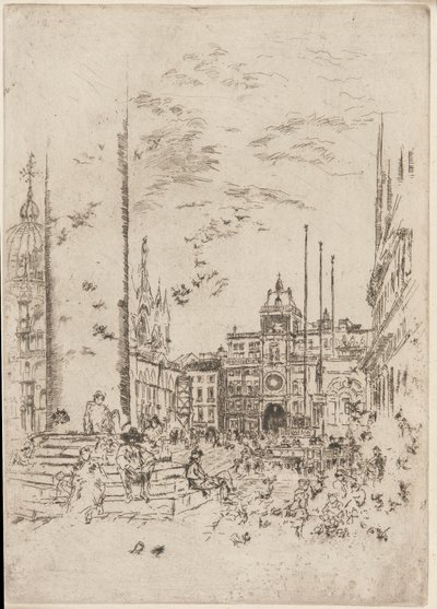 La Piazzetta - James Abbott McNeill Whistler