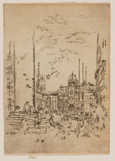 La Piazzetta - James Abbott McNeill Whistler