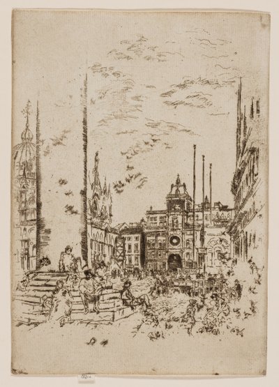 La Piazzetta - James Abbott McNeill Whistler