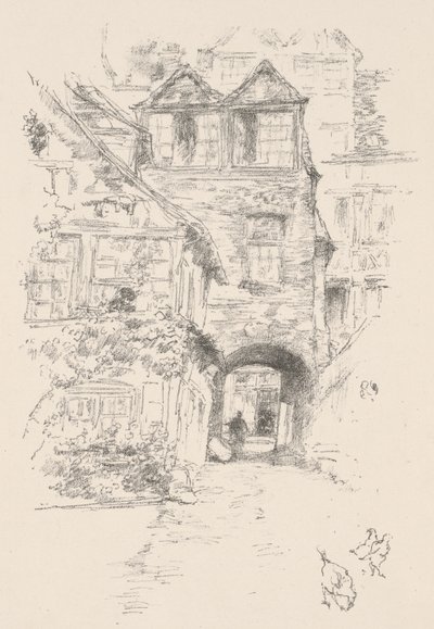 La maison du prêtre, Rouen - James McNeill Whistler