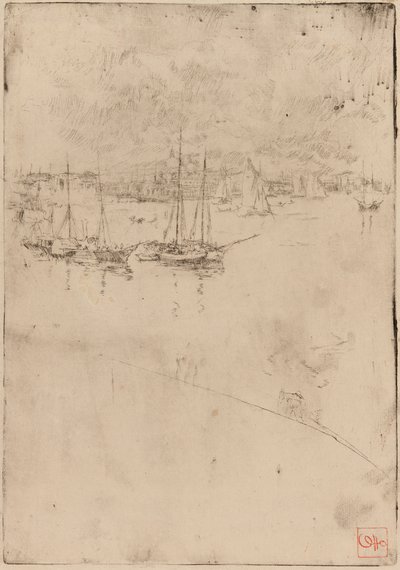 Le bateau à vapeur, Venise - James Abbott McNeill Whistler