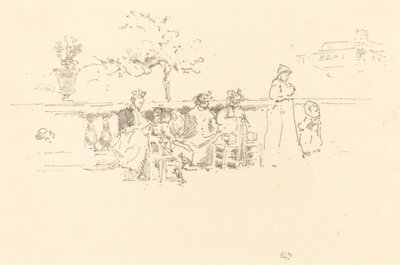 La Terrasse, Luxembourg - James Abbott McNeill Whistler